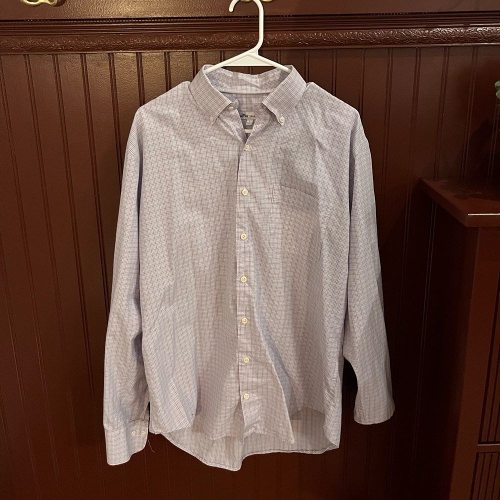 Men's Checkered Peter Millar Dress Shirt